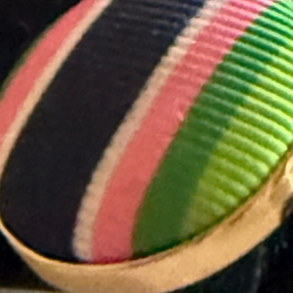 Kate Spade Ribbon Button Stud Earrings Gold Tone